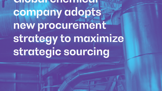 Global chemical company adopts new procurement strategy to maximize strategic sourcing